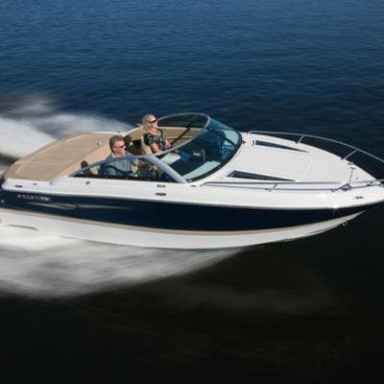 a small boat in a body of water