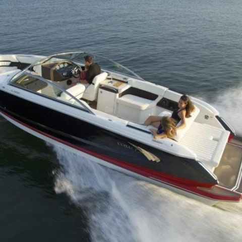 a small boat in a body of water